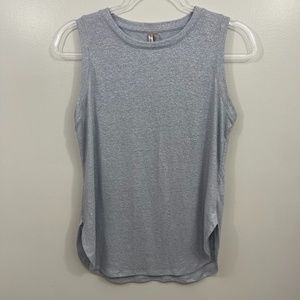 Banana Republic Gray Silver Sparkle Tank S
